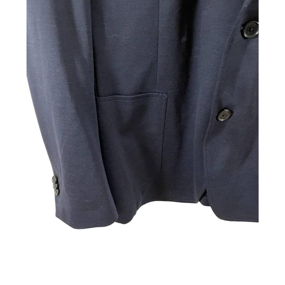Rodd & Gunn Sports Fit Navy Blue 2-Button Double Vent Wool Blend Blazer Sz XL